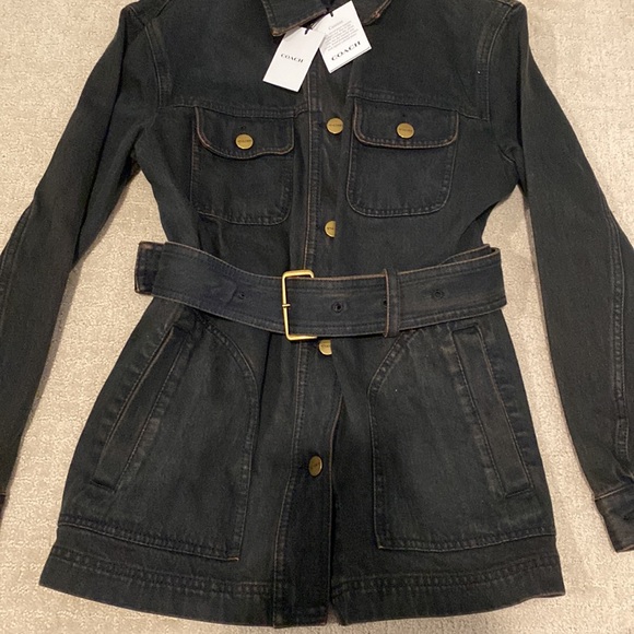 Coach Denim Shirt Jacket - Picture 2 of 6